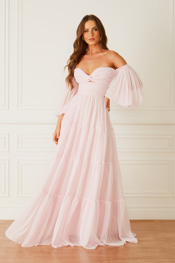 FABULOUS AGILITÀ - Vestido Longo Janaina Baby Pink - Inverno 22